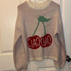 Cherry Graphic Sweater
